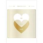 Cartão By Grafon's Amor Estampa Corações Dourados