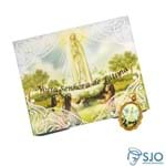 Cartão com Medalha de Nossa Senhora de Fátima | SJO Artigos Religiosos