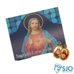 Cartão com Medalha do Sagrado Coração de Jesus | SJO Artigos Religiosos