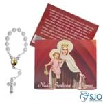 Cartão com Mini Terço de Nossa Senhora Carmo | SJO Artigos Religiosos