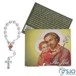 Cartão com Mini Terço de São José | SJO Artigos Religiosos