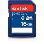 Cartão de Memória - 16GB SDHC - Sandisk