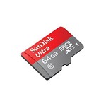 Cartao de Memoria 64gb 80mbs Sandisk Micro Sd Ultra C/adapt