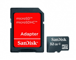 Cartão de Memória 32gb Sd C/adaptador Sandisk Cl4