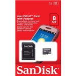 Cartão de Memória Sandisk 8gb Armazenamento de Vídeos Fotos Músicas e Documentos