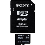 Cartão de Memória SD Micro 2GB com Adaptador - Sony