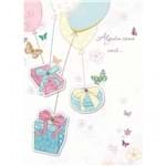 Cartão Handmade Beauty Aniversário Estampa Presente Nos Balões- Grafon's