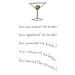 Cartão Magic Moments Aniversário Estampa Martini - Grafon's