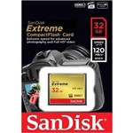 Cartão Memória 32gb Compact Flash Sandisk Cf Extreme 120mb/s