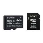 Cartão Micro SD 32Gb Sony com Adaptador 40MB/s Classe 10
