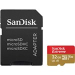 Cartão Micro Sd Sandisk 32gb Extreme Pro 100mb/s Classe 3
