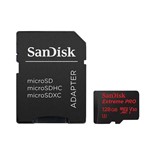 Cartão MicroSDXC Sandisk 128GB Classe 10 Extreme Pro 95MB/s