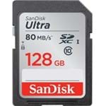 Cartão SDXC 128Gb SanDisk Ultra 80mb/s