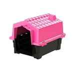 Casinha de Cachorro Pequena de Plástico Desmontável N1 Pink