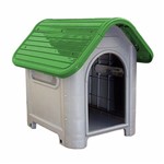 Casinha de Cachorro Plástica Desmontável Tamanho 3 Verde