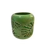 Castiçal de Cerâmica Swiss Verde 9,5 Cm