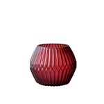 Castiçal de Vidro Chinese Ballon Vermelho 10 Cm