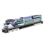 Caterpillar Locomotive-blue/green Emd Sd70 Ace-t4 85534 Escala 1/87