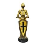 Cavaleiro Templário com Escudo Dourado 36 Cm