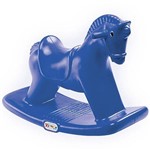 Cavalinho Balanço Andador com Som Azul - Alpha Brinquedos