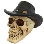 Caveira Decorativa Chapéu Cowboy