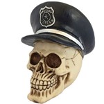 Caveira Decorativa Chapéu Policial