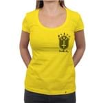 CBF (brasão Preto) - Camiseta Clássica Feminina