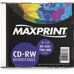 CD-RW Slim Maxprint 700MB/80min 12x