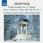 CD Violin Sonata No. 3, Three Nocturnes, Fairy Tale (Importado)