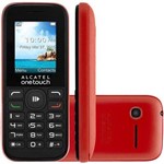 Celular Alcatel 1050e Dual Sim com Câmera e Radio Fm - Vermelho