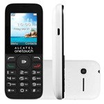 Celular Alcatel One Touch Dual Chip Ot1050 Branco - 32mb, Câmera 0.8mp, Tela 1.8”, Bluetooth