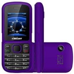 Celular Bright 0417 Roxo - Dual Chip, Tela Lcd 1.8", Câmera Traseira, Bluetooth, Mp3, Rádio Fm