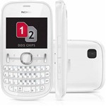 Celular Nokia Asha 200 Desbloqueado Oi. Branco. Dual Chip. Câmera de 2.0MP. Memória Interna 10MB e Cartão 2GB