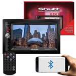 Central Multimídia Shutt Chicago 6.5 Pol 2 Din Bluetooth Touch Usb Sd Mp3 P2 Áudio Streaming Fm Am