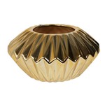 Centro de Mesa de Ceramica Viny Dourado 10cm Concepts Life
