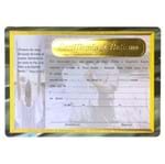 Certificado de Batismo Brasão