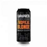 Cerveja Capa Preta American Cream Ale Tropical Blonde 473ml