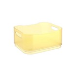 Cesta Fit Pequena 18,5 X 15 X 8 Cm Amarelo Elétrico Translúcido - Coza