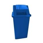 Cesto Coletor de Lixo 100L C/tampa Azul CD11AZ - Bralimpia