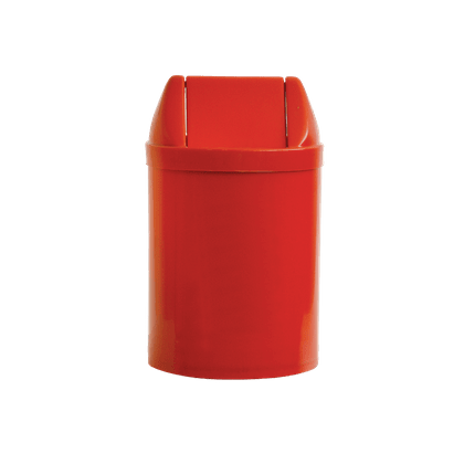 Cesto de Lixo com Tampa Basculante 14 Litros Vermelho Bralimpia