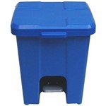 Cesto / Lixeira Plástica com Pedal 30 Litros Jsn P30 Azul