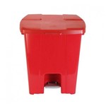Cesto / Lixeira Plástica com Pedal 30 Litros Vermelha Jsn P30