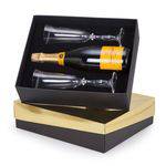 Champagne Veuve Clicquot Ponsardin Brut 750ml + 2 Taças de Cristal