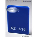 Chapa Placa de Acrílico Azul AZ 516 200x100cm 5mm