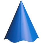 Chapéu de Aniversário Colors Azul Royal com 8 Unidades - Regina Festas