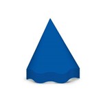 Chapéu de Aniversário Festa Colors Azul Royal 8 Unidades