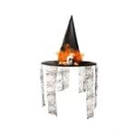Chapéu de Bruxa com Caveira Laranja - Halloween - Cromus