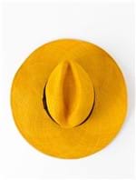 Chapéu Panamá Malu Amarelo Tamanho M