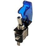 Chave Botão Caça com Led Neon Azul Tictac Som Nitro Turbo
