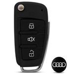 Chave Canivete com Lâmina Preta Alarmes Pósitron Até 12 + Emblema Audi